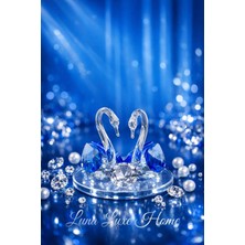 Luna Luxe Home Amour | Swarowski Tasarım Zarif Kuğu Çifti Dekoratif Obje • Sevgililer Günü Hediye •