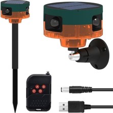 SiHako PM-26947 13 Farklı Sesli Hayvan Kovucu Alarm Cihazı Mikrofonlu Solar Panelli