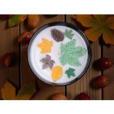 Home 'sonbahar Yaprakları 1' Kavanozda Kokulu Dekoratif Soya Mumu 100GR