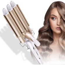 Pazarcan Profesyonel Seramik Wag Su Dalgası Saç Maşası - Doğal ve Kalıcı Bukleler Için