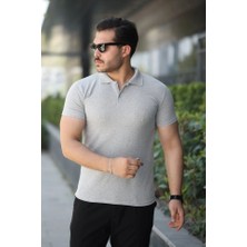 Pazarcan Erkek Kısa Kollu Yakalı Tişört