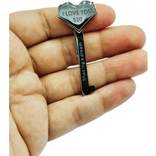 BB Bi Butik Shop Kalp Anahtar Tasarım “ı Love You 520” Broş