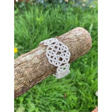 Normadia El Işçiliği Gümüş Kazaziye Aşk Düğümü Örgü Bileklik