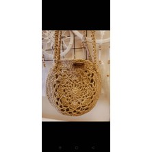 Kağıt Ipten El Örgüsü Çanta