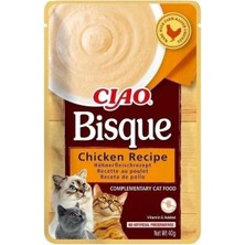Ciao Bisque Tavuklu Sıvı Krema Kedi Ödülü 40 gr
