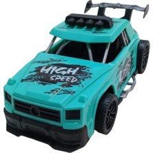 Happy Junior Sürtmeli Yarış Arabası - Turkuaz