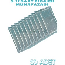 Özbience 10 Adet Şeffaf Gıda Termojel, 5-12 Saat Isı Koruma, 13X26CM