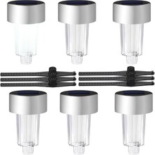 Novytech PM-26960 Metal Gövdeli Dc 5V Beyaz Solar Balkon-Havuz-Bahçe Lambası (6'lı Paket)