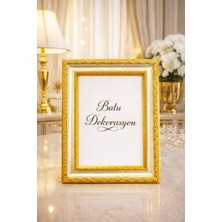 Batu Dekorasyon Camlı Fotoğraf Çerçevesi Ayaklı - Duvara Asılabilir 15X21 cm