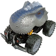 Happy Junior Sürtmeli Dinazor Robota Dönüşen Araba 14 cm - Gri