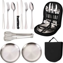 Özbience Pratik ve Şık 2 Kişilik Kamp Yemek Seti, Taşıması Kolay, Dayanıklı ve Kullanışlı