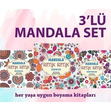Evrensel İletişim Yayınları Set Mandala Renk Renk Desenler Çiçekler Hayvanlar