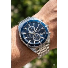 Lee Cooper 43MM Çelik Kasa, Spor Lacivert Kadran, Gümüş Renk Çelik Kordon,  Erkek Kol Saati