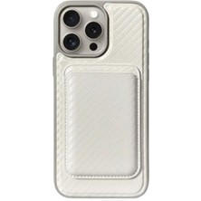 MK Beykoz iPhone 12 Pro Karbon Desenli Standlı Darbe Emici Telefon Kılıfı