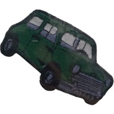 Popüler Sepet Aplike Ütü Ile Yapışan Araba Yeşil 1969 Arma 3x4 cm