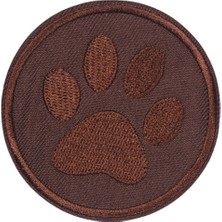 Popüler Sepet Aplike Ütü Ile Yapışan Koyu Kahve Pati Arma 5 cm