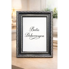 Batu Dekorasyon Camlı Fotoğraf Çerçevesi Ayaklı - Duvara Asılabilir 15X21 cm