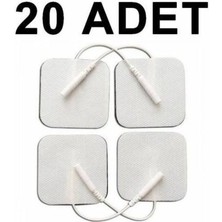 PremiumPort 20 Adet Kablolu Tens Pedi 5x5 Yedek Elektrot Seti
