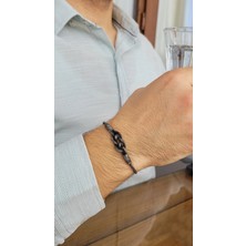 Normadia El Işçiliği Kazaziye Kördüğüm Aşk Örgü Gümüş Bileklik