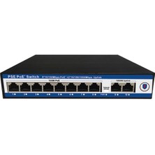 Novytech Novacom NVC-PSE0820G 100/1000MB 8 Port Poe + 2 Port Uplink Switch