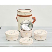 Özbience Paslanmaz Çelik Yemek Termosu, 3 Katmanlı, 1,70 Lt, Sıcak ve Soğuk Saklama