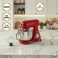 Karaca 1800 Watt Profesyonel Döküm Gövde Mutfak Şefi 6.2 Litre Çelik Hazneli Stand Mikser Hamur Yoğurma Makinesi