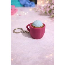 Otscraft Studio Kahve Fincanı Figürlü Clicker Anahtarlık Çanta Süsü Stres Oyuncağı