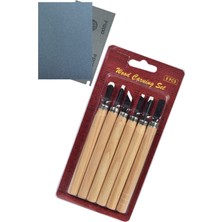 Seramik Hamuru Ahşap Oyma Başlangıç Seti, Hobi 6'lı, Zımpara Dahil