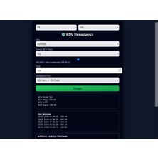 Harun Pehlivan Kdv Hesaplayıcı