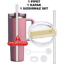 Özbience 40 Oz (1.18 Lt) Termos Kapak ve Pipetli Sızdırmaz Set