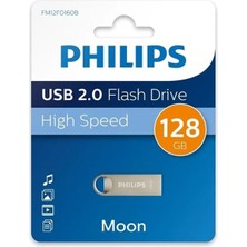 Pazarcan FM12FD160B/00 128GB Moon Klasik Gümüş USB 2.0 Metal Flash Bellek