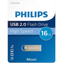 HypAirs FM16FD160B/00 16GB Klasik Gümüş Moon USB 2.0 Metal Flash Bellek