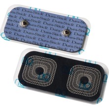 PremiumPort 5X10CM Dikdörtgen Tens Elektrod Pedi - 2'li Paket, Cıtcıtlı, Temiz ve Güvenilir