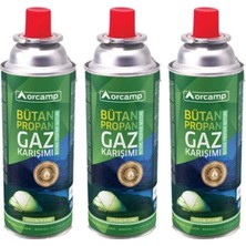 Özbience Pratik 227G Bütan Propan Gaz Kartuşu (3'lü Set)