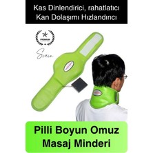 PremiumPort Boyun Masaj Aleti Destek Şiltesi, Pilli, Cırt Cırt, Kitap Okuma Konforu