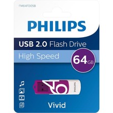 Pazarcan Vivid Serisi 64GB USB 2.0 High Speed Flash Bellek (FM64FD05B/00)