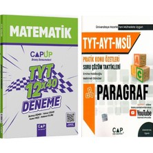 Çap Yayınları Çap Tyt Matematik Deneme ve Paragraf Soru Bankası Seti 2 Kitap
