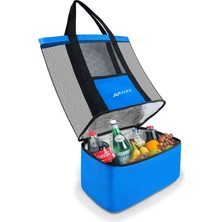 Özbience Yüzeyli Kamp ve Plaj Çantası, Buzluk ve Termal Soğutucu, Fileli Tasarım