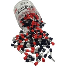 Rose Izoleli Sıkmalı Kablo Pabucu 10-12#, 200 Adet, Güçlü Bağlantı ve Dayanıklılık