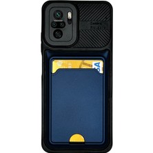 Noip Xi̇aomi̇ Redmi̇ Note 10 Kartlıklı Si̇li̇kon Kılıf Laci̇vert (925)