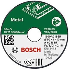 Bosch Easycut&grınd Metal Kesme Taşı Seti 50X1 Mm, 3 Parça, Dayanıklı ve Kullanışlı