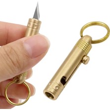 Çelik Mini Boy Neşter Maket Bıçağı, Anahtarlık Takılabilir, Güçlü ve Dayanıklı