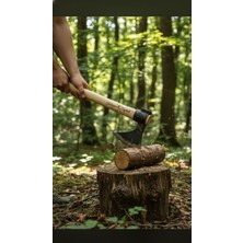 Dayanıklı Outdoor Kamp Baltası, Güçlü ve Geleneksel Dövme Tasarımı