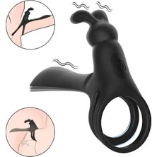 Skygo Titreşimli ve Klitoris Uyarıcılı Şarjlı Penis Halkası