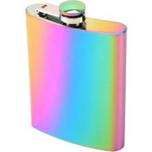 Özbience Çelik Çok Renkli 8 Oz (240 Ml) Içki Matara, Şık ve Dayanıklı Tasarım