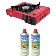 Özbience Taşınabilir Tekli Ocak ve 2'li Vidalı Kartuş Seti