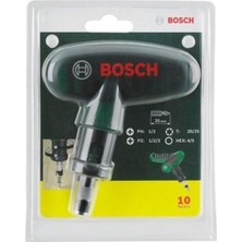 Bosch 10 Parça Çok Amaçlı Cırcırlı Tornavida Seti, Dayanıklı ve Kullanışlı