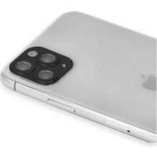Azrlya Newface iPhone 11 Pro Max Pers Alüminyum Kamera Lens - Siyah