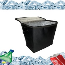 Özbience Siyah Kamp Piknik Termos Çantası, Soğuk ve Sıcak Yalıtımlı, Hafif ve Dayanıklı