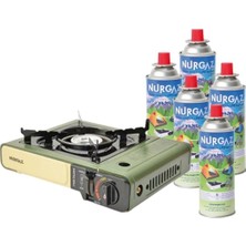 Özbience Taşınabilir Ocak ve 5 Adet 220 gr Ocak Kartuşu Seti